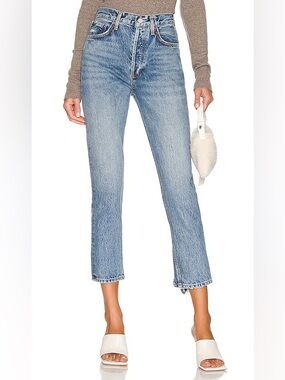 AGOLDE Riley High Rise Straight Leg Crop Jeans Endless Denim Casual Women’s 26
